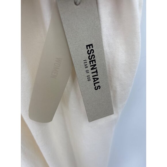 Fear of God Essentials 3/4 T-Shirt Sleeve Dress Cream Cloud Dancer Large NEW - Picture 7 of 10